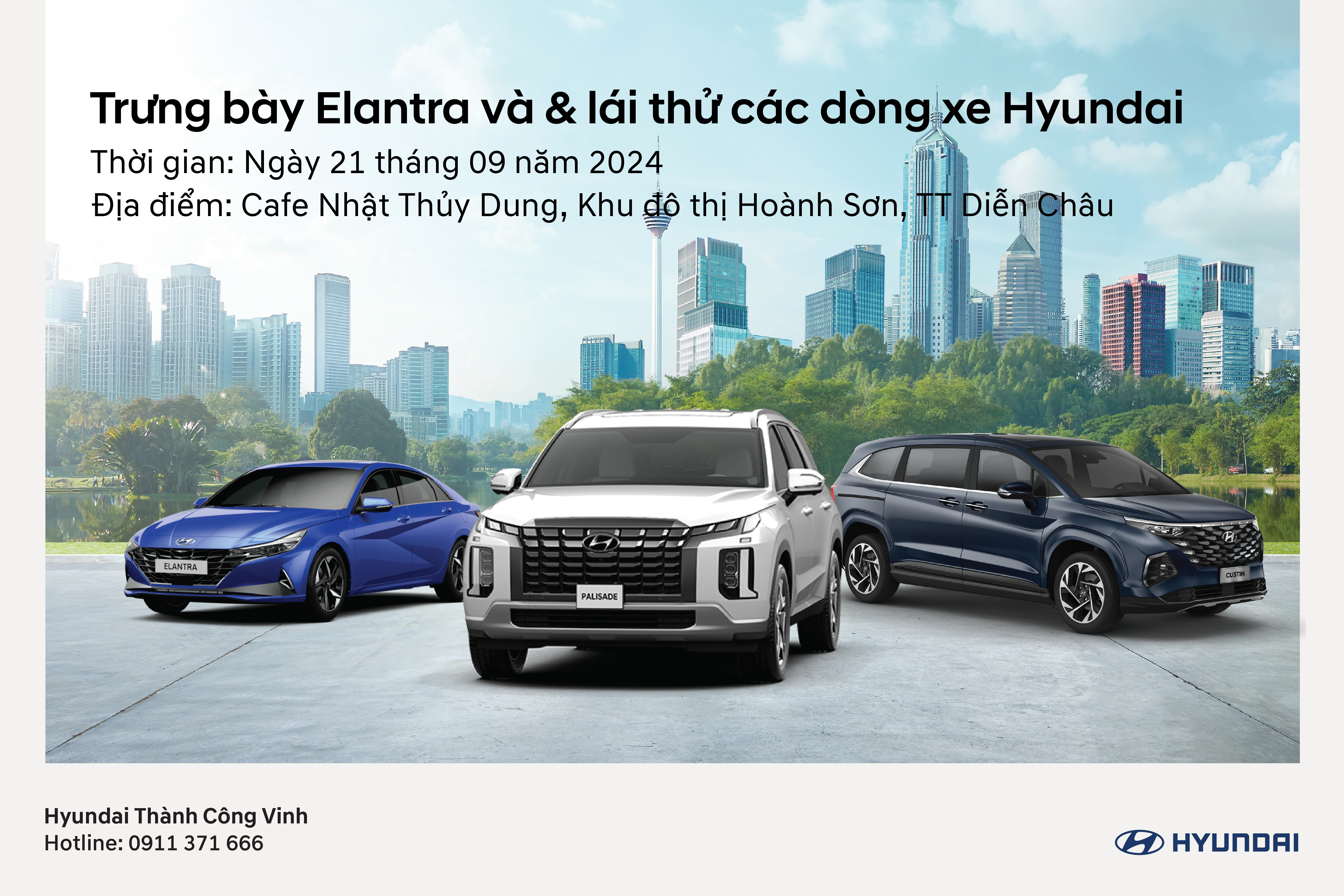  TRƯNG BÀY ELANTRA & LÁI THỬ CÁC DÒNG XE HYUNDAI TẠI DIỄN CHÂU